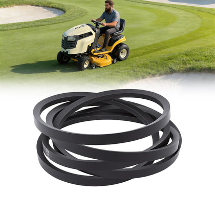 Podoy deck drive belt fitting 1/2 x 103-1/4 inches for 46-inch decks, showing proper fit and alignment.