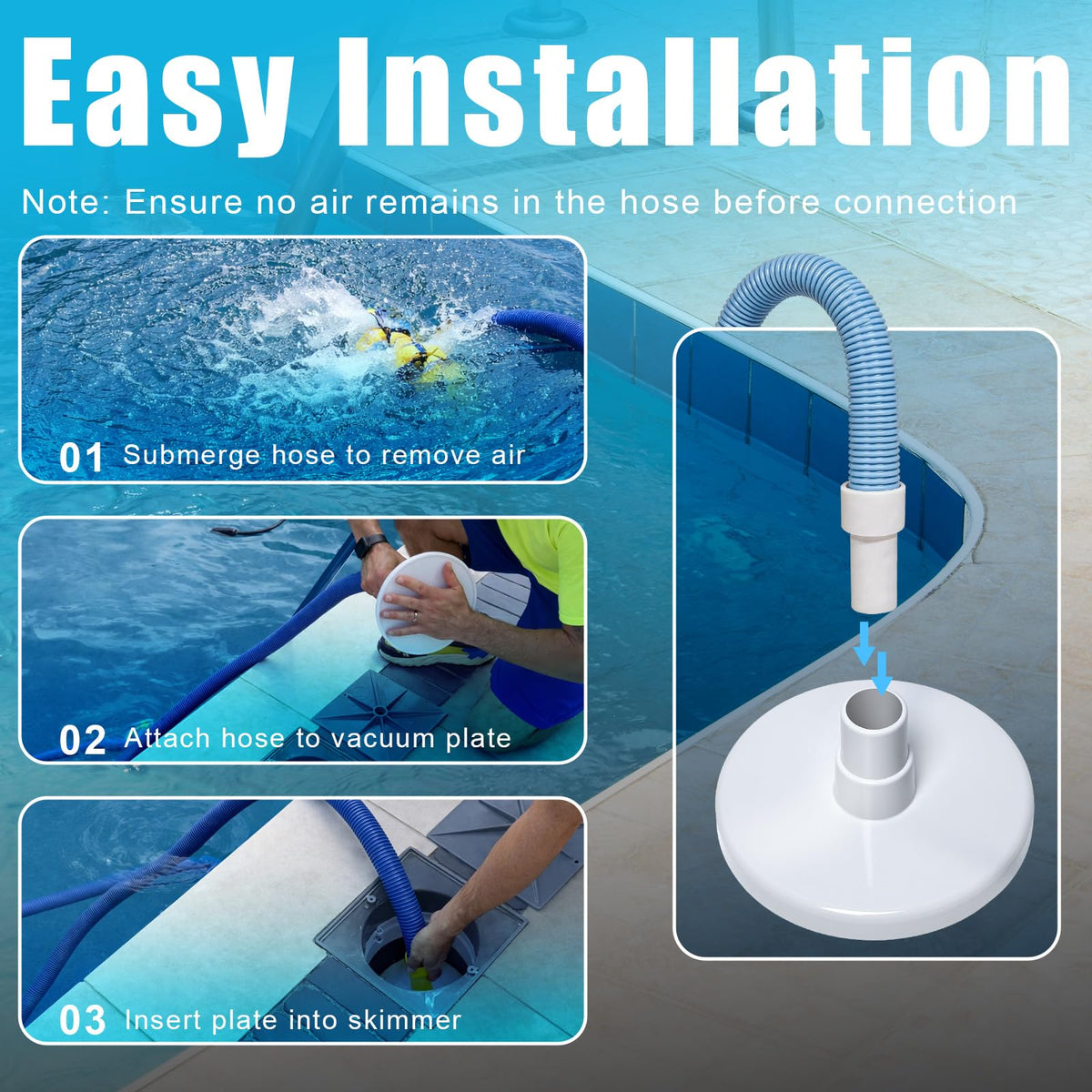 Durable pool-grade plastic resists cracking and daily wear.