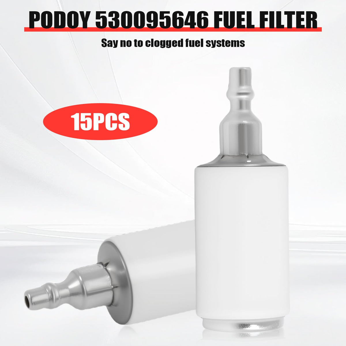 Podoy fuel filter in use shows smoother fuel flow and engine protection.