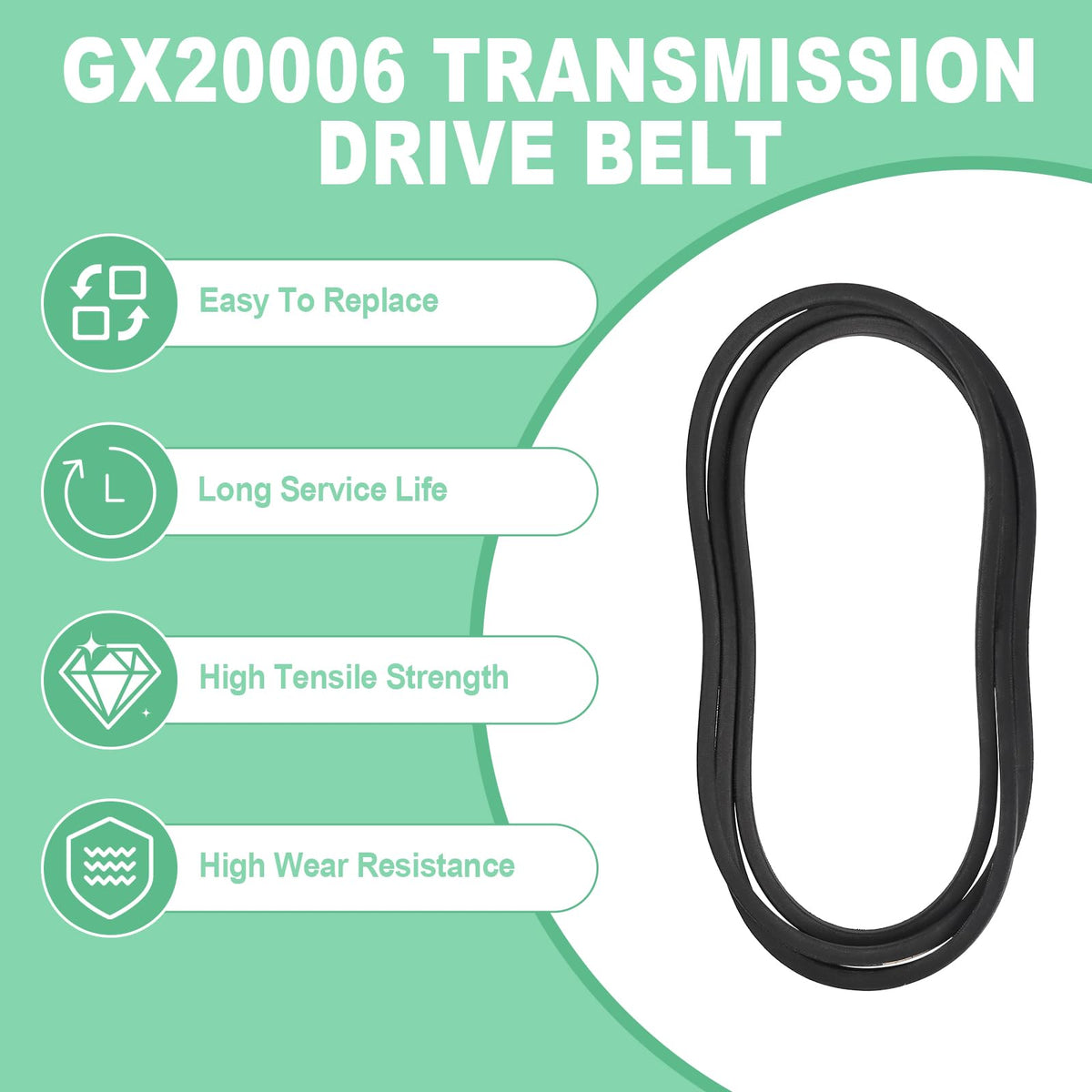 Podoy GX20006 belt on a John Deere mower for reliable operation