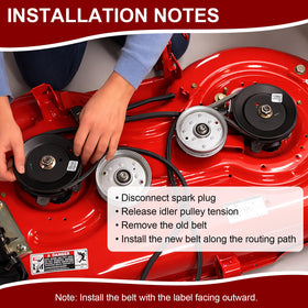 Podoy installation guide belt image illustrating straightforward replacement steps.