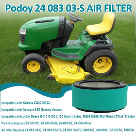 Podoy lawn tractor usage demo illustrating easy replacement