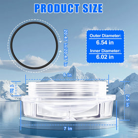 Podoy polycarbonate construction delivers outdoor durability for pump components.