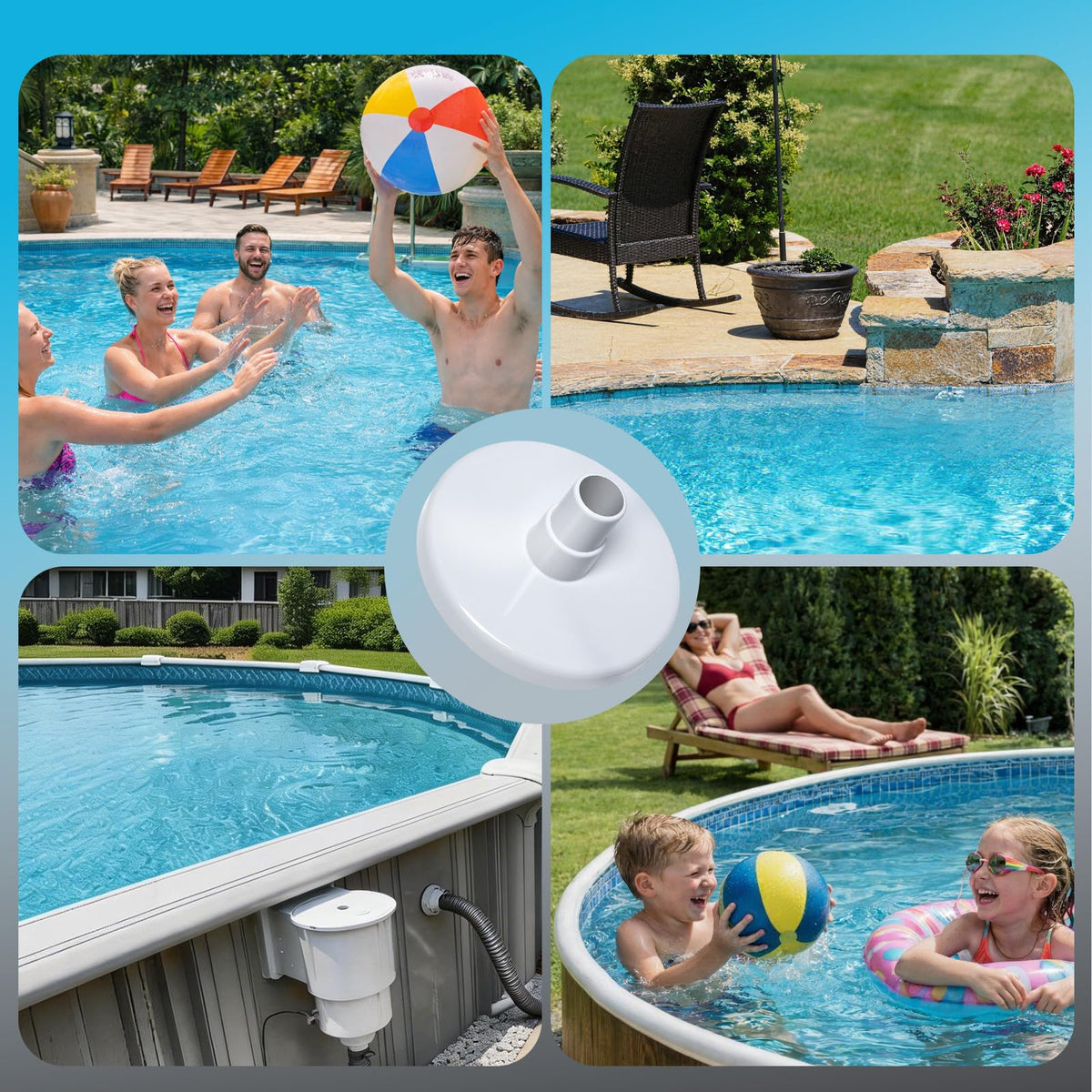 Ideal for above-ground pools during routine cleaning sessions.
