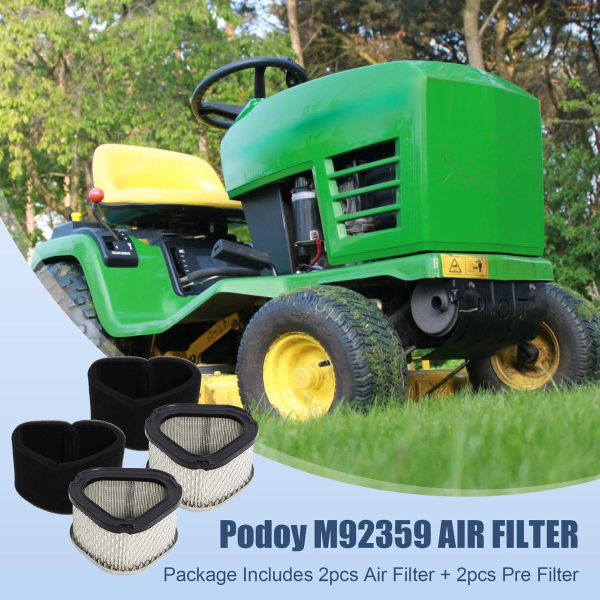 Podoy pre-filter 12-083-08 enhances filtration and extends filter life.
