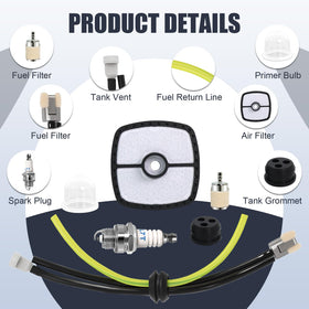 Podoy spark plug included for reliable starting.