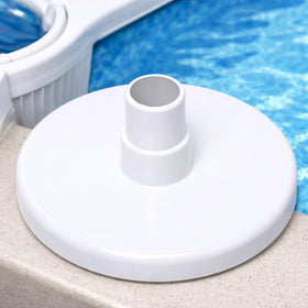 Podoy vacuum plate over HydroSkim 513330 skimmer opening for reliable suction.