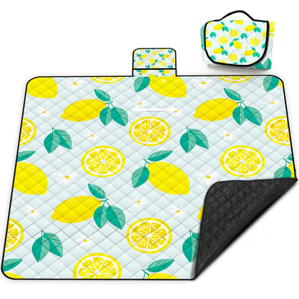 Poedist extra-large picnic blanket with waterproof top layer for beach and park.