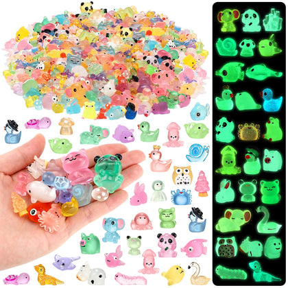 Poen 360 mini resin animals collection for colorful fairy gardens and DIY crafts
