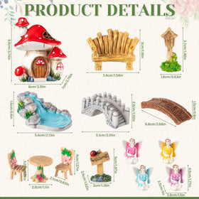 Poen owl figures add a charming watchful touch to dollhouses and terrariums