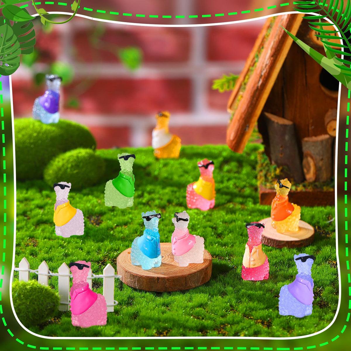 Poen miniature alpaca for dollhouses adds charming detail