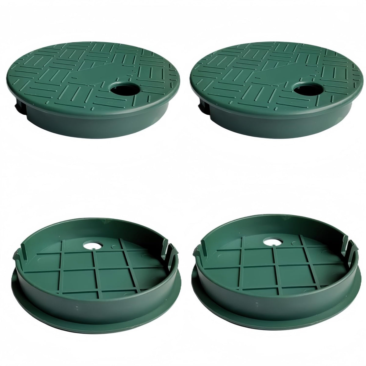POFUIERKN green round valve box cover set for irrigation, protects components