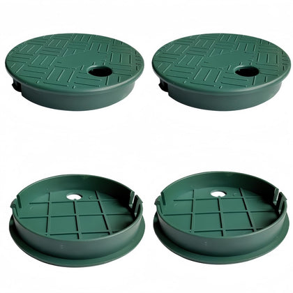 POFUIERKN green round valve box cover set for irrigation, protects components