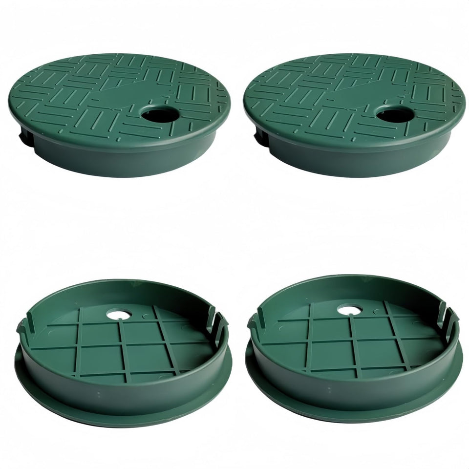 POFUIERKN green round valve box cover set for irrigation, protects components