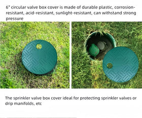 POFUIERKN snap-on round valve box cover fits 5.5 ID and 6 OD