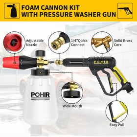 POHIR extension wand 155-inch reach for deeper cleaning from a safe distance