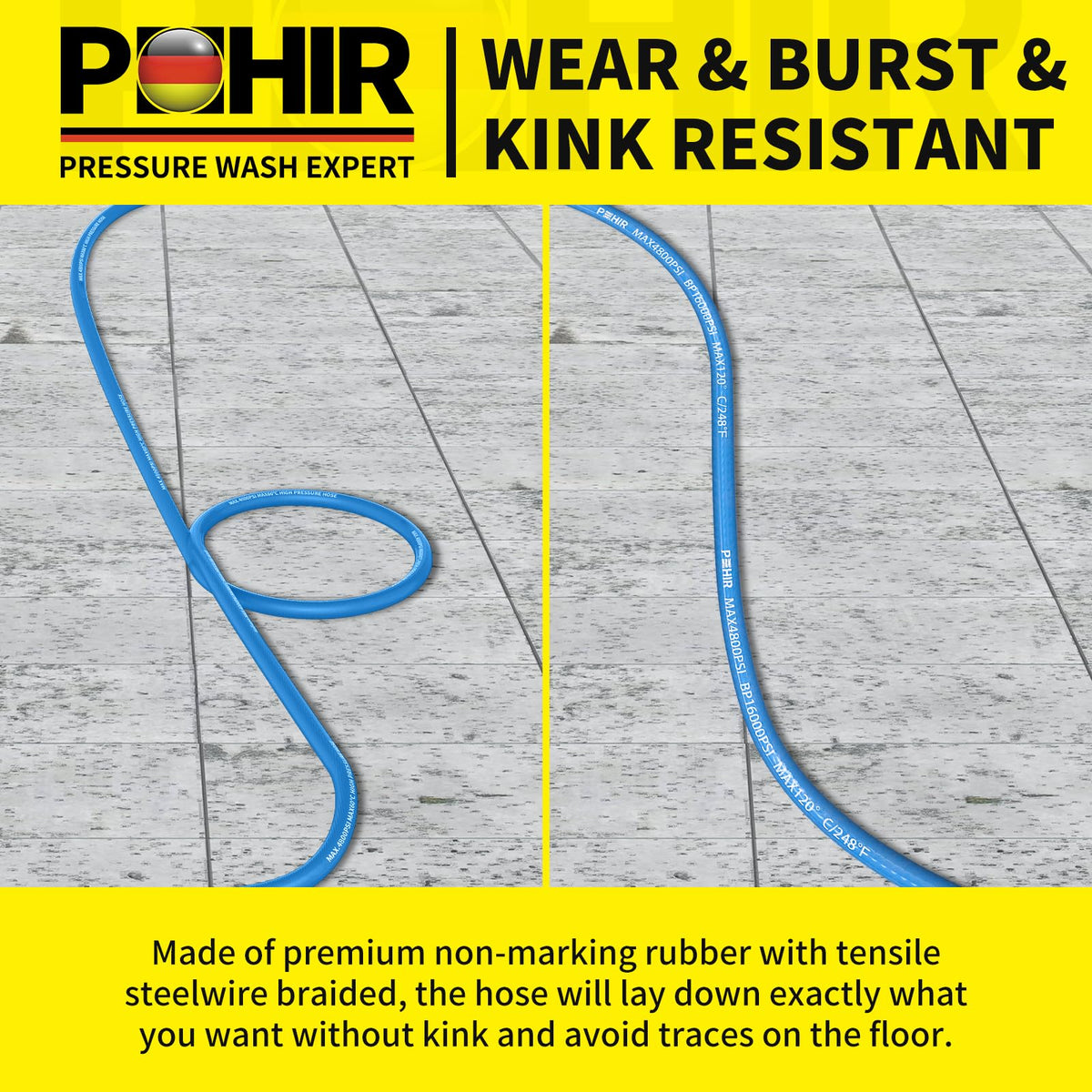 POHIR quick-connect ends enable secure, tool-free connections