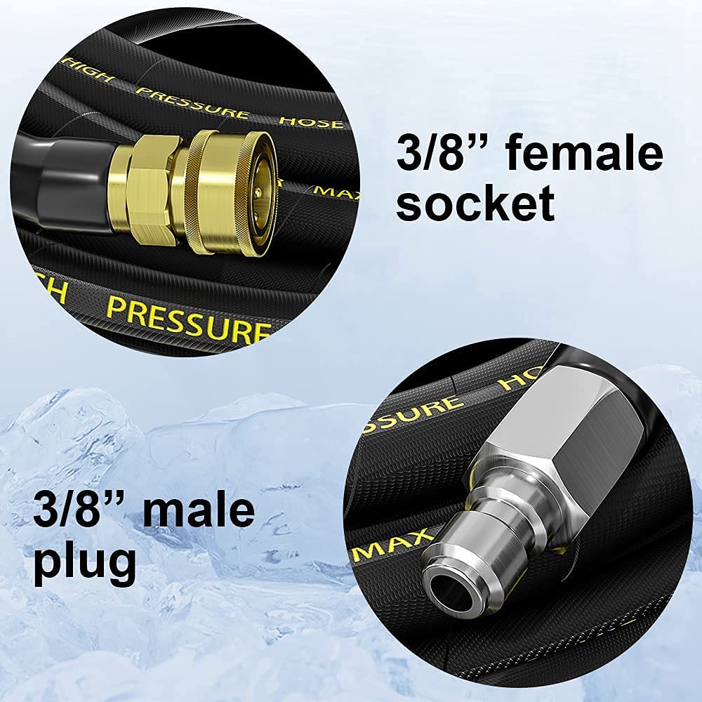 POHIR hose rated for up to 4200 PSI for powerful cleaning capability