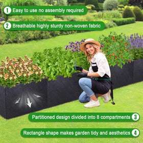 POILKMNI 232-gallon capacity supports deeper-root crops.