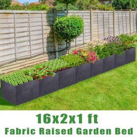 POILKMNI six-compartment bed keeps herbs and veggies neatly organized.