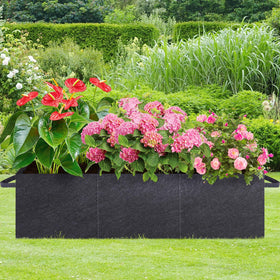 POILKMNI coated steel frame resists sun and rain for durability