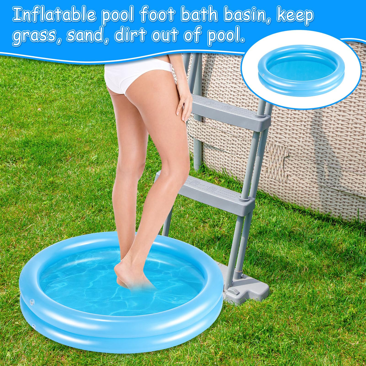 POILKMNI collapsible foot bath folds compactly for travel.