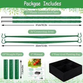 POILKMNI heavy-duty tomato cage stands up to tall fruit and strong winds