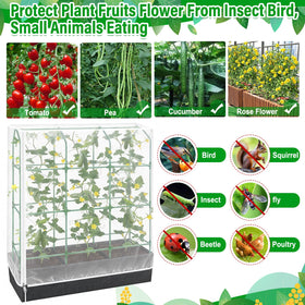 POILKMNI guards fruit and vegetables against critters while watering is easy