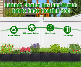 POILKMNI versatile bed supports vegetables, herbs, and flowers.