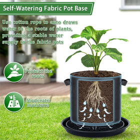 POILKMNI wick line 32.8 ft delivers water to roots effectively.