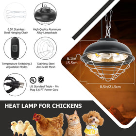 Poiyham dual mode switch enables easy warmth adjustments for poultry