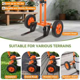 Poiyham plant caddy supports up to 187 lbs for heavy planters.