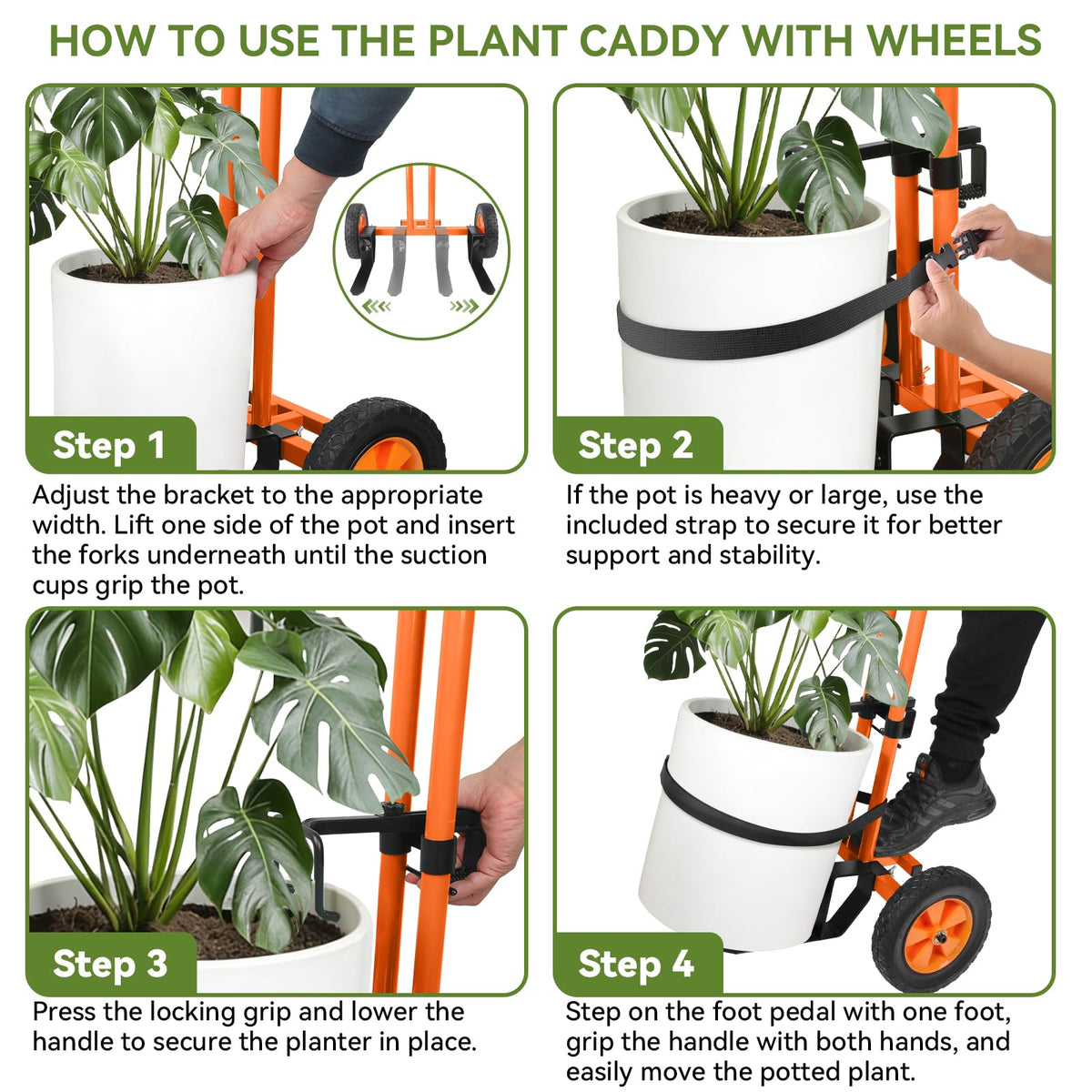 Poiyham plant caddy handles multiple tasks, from plants to small furniture.