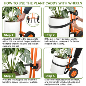 Poiyham plant caddy handles multiple tasks, from plants to small furniture.