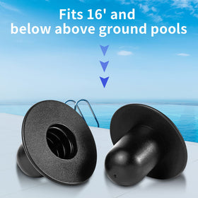 Pokin 2-pack pool plugs in durable plastic for reliable filter changes