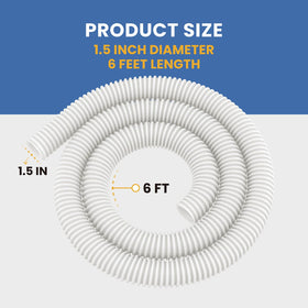 Pokin 6-ft cuffless feed hose installation enables quick, tool-free replacement.