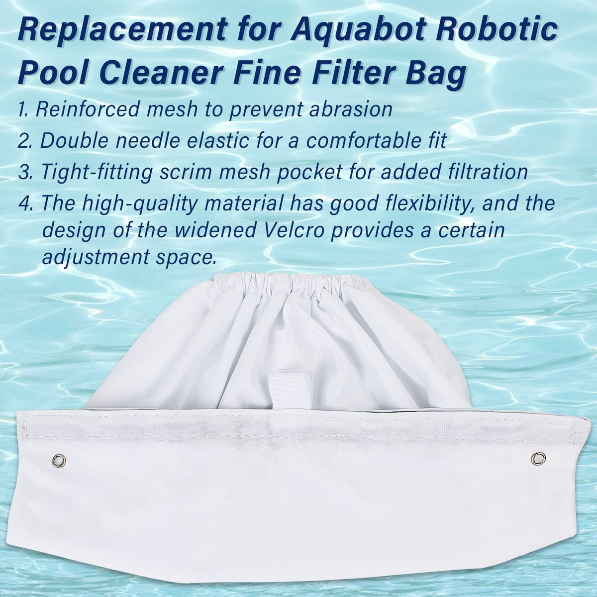 Pokin double-stitched durable filter bag built to last through heavy use.