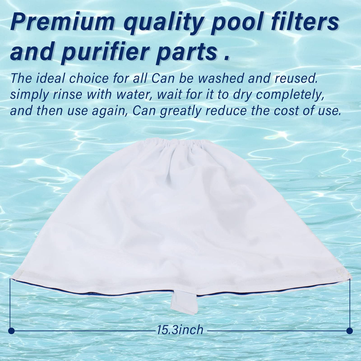 Pokin filter bag for small-wheeled Aquabot S2-40/S2-50, enhanced cleaning efficiency.