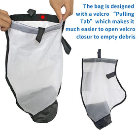 Pokin nylon mesh debris bag offers durable performance for regular pool cleaning.