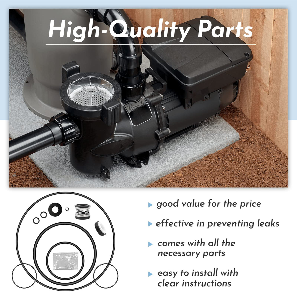 Pokin diffuser O-Ring supports smooth water flow and air exclusion.