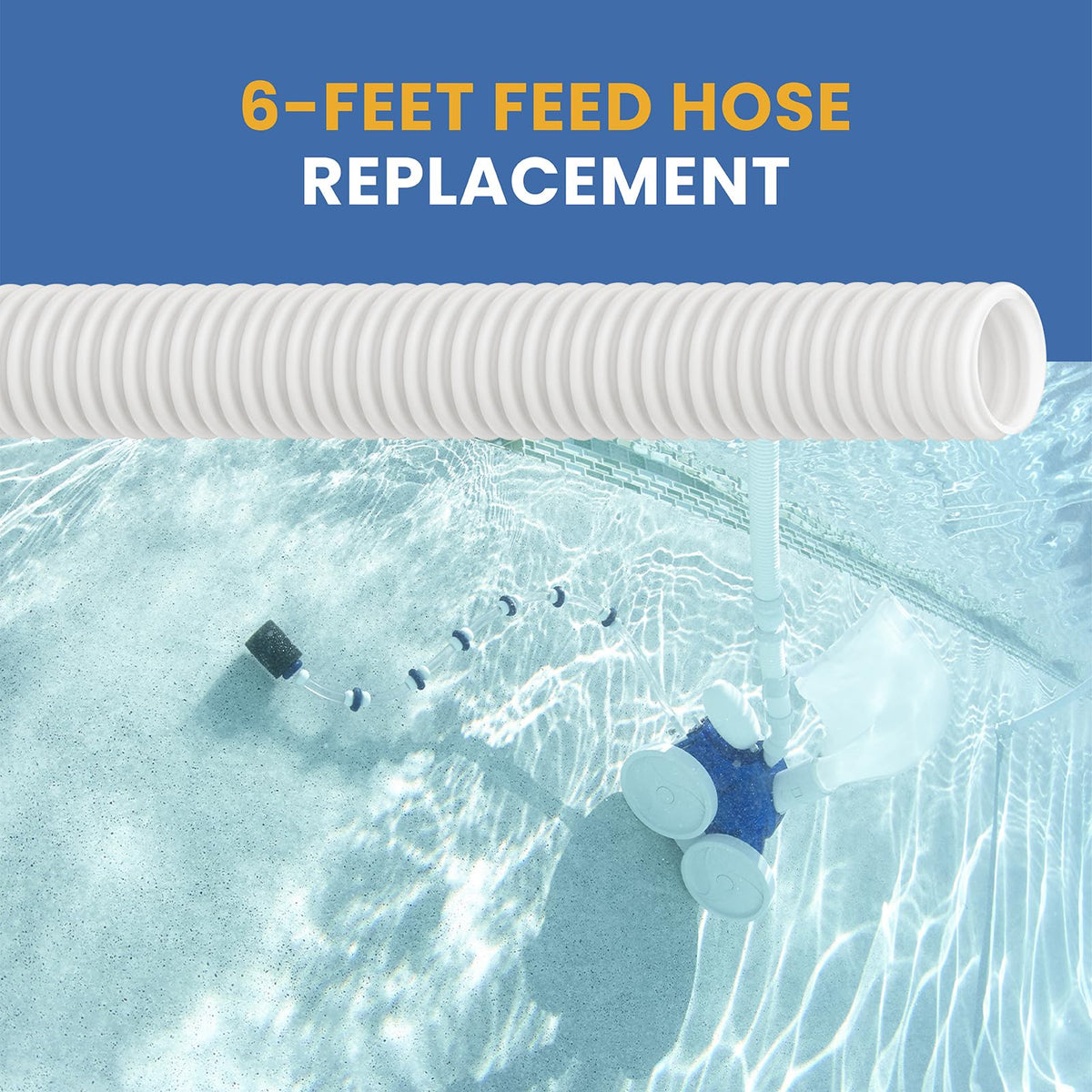 Pokin Polaris 360 compatible hose line ensures dependable cleaning results.