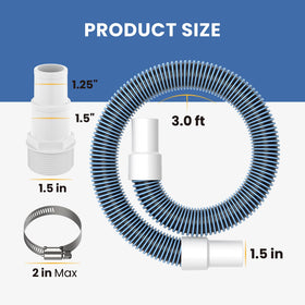 Pokin hose adapters improve compatibility with standard pool pumps and filters.
