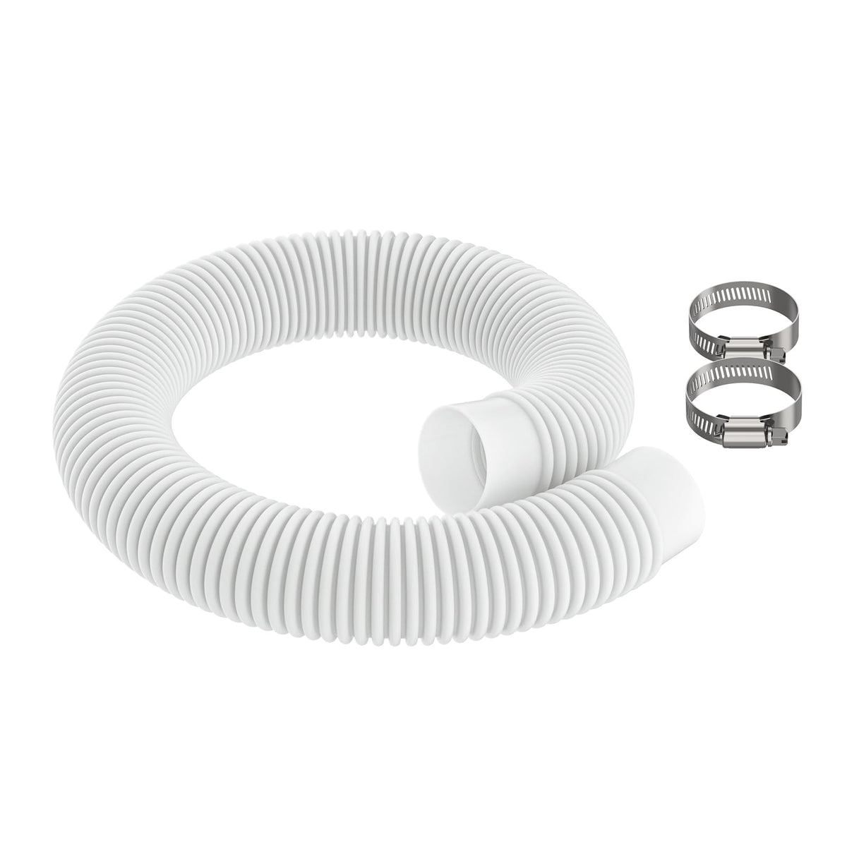 Pokin pool hose return-suction close-up showing leak-proof polyethylene construction.