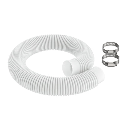 Pokin pool hose return-suction close-up showing leak-proof polyethylene construction.