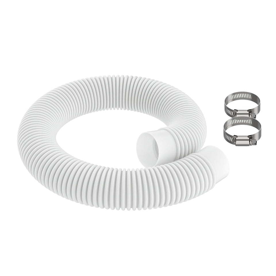 Pokin pool hose return-suction close-up showing leak-proof polyethylene construction.