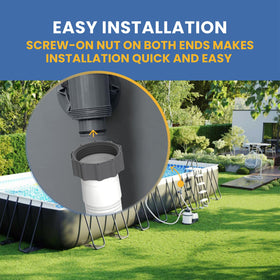 Pokin saltwater system compatible hose for versatile pool care.