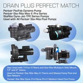 Pokin U178-920PZ compatible with MasterTemp heaters for versatile pool maintenance.