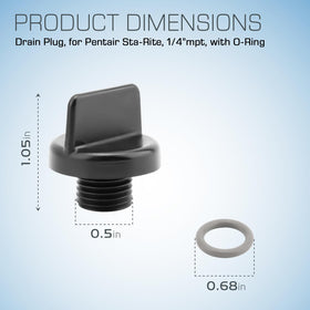 Pokin U178-920PZ with O-ring included for leak prevention and quick install.