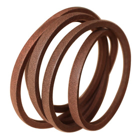 Pokuuer kevlar deck belt closeup for Exmark E-Series showing heat and abrasion resistance