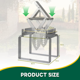 POlAFLEX metal construction emphasizes durability for season-long use.